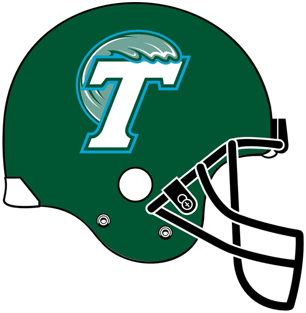 Tulane Green Wave 1998-2013 Helmet Logo iron on paper